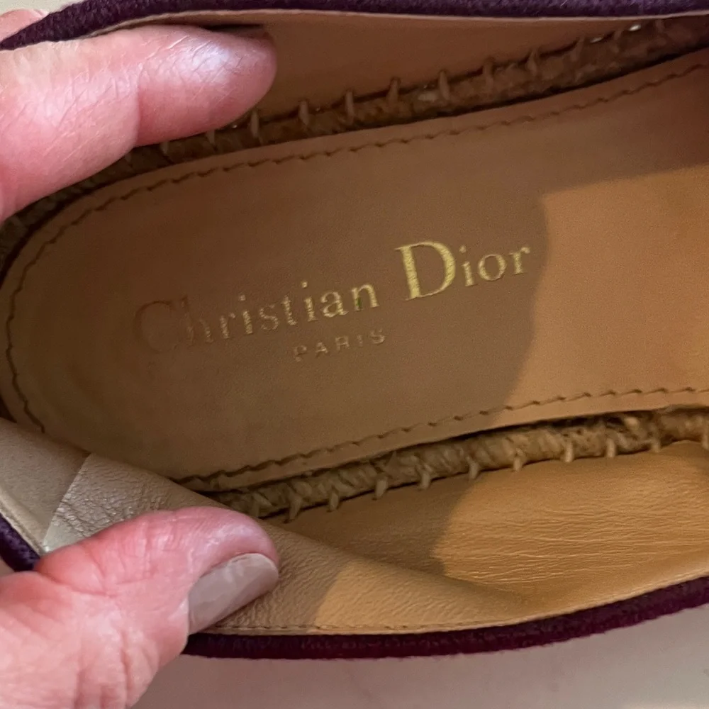 Christian Dior Espadrille Flat shoe size 37 - Picture 3 of 6